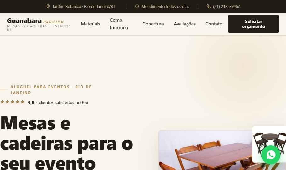 Versão 2 — layout premium marfim e dourado